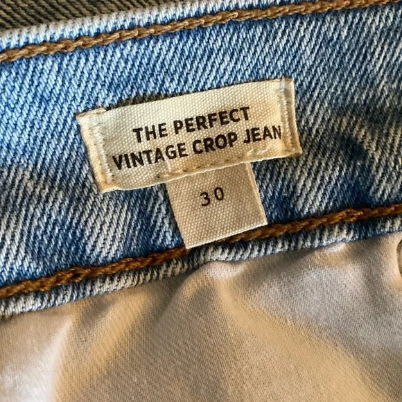Madewell “the perfect vintage” crop Jeans. In Reinhart wash. - Picture 7 of 7